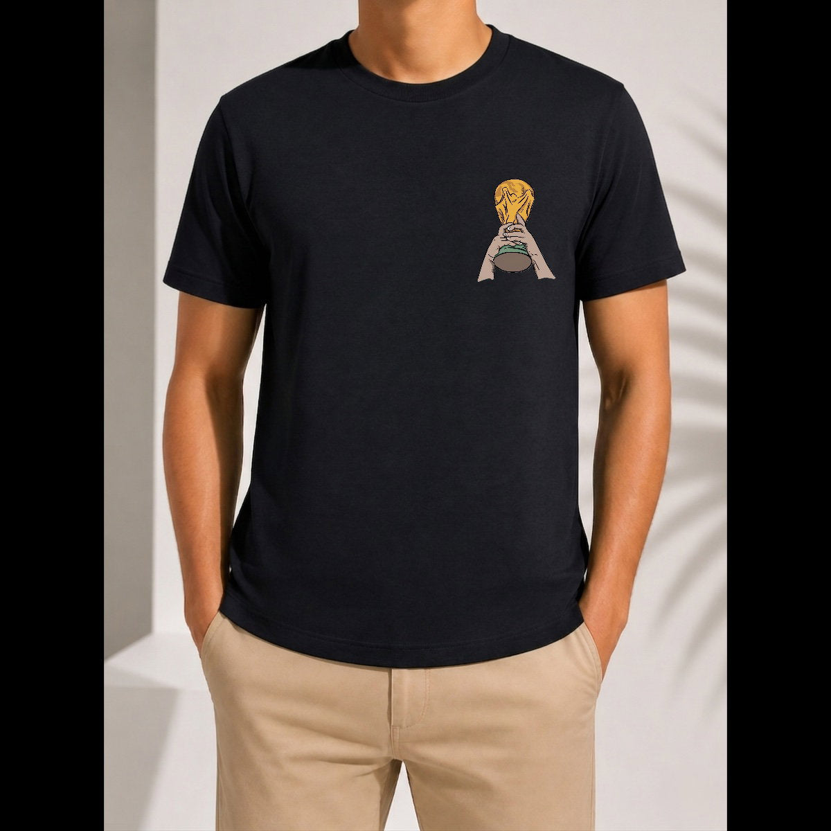 Golden Football Trophy Design