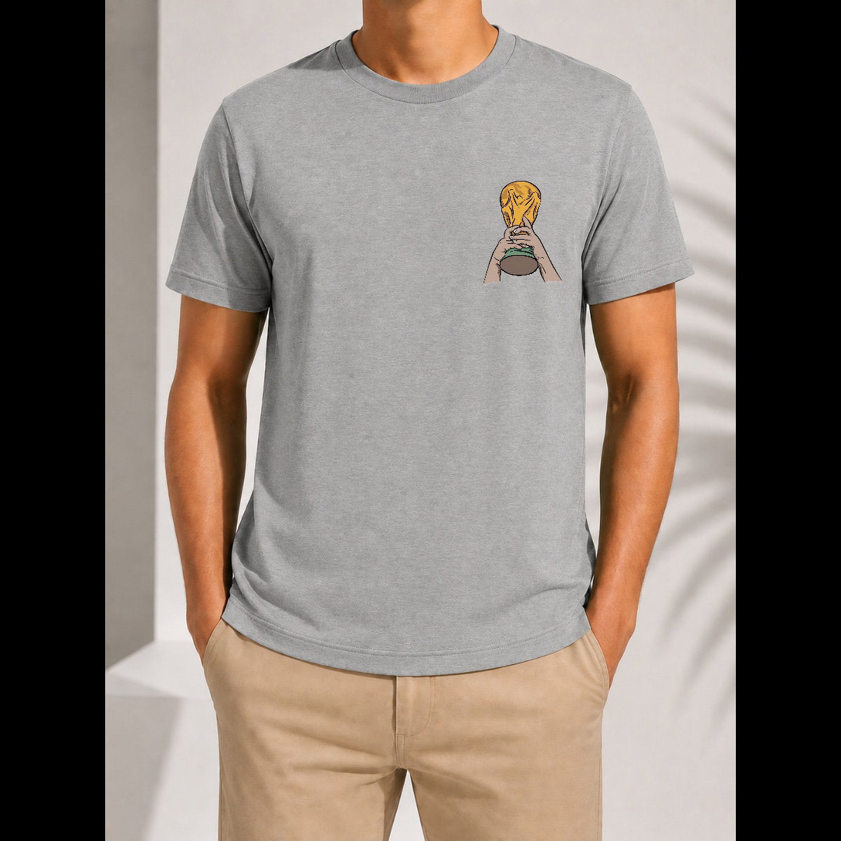 Golden Football Trophy Design
